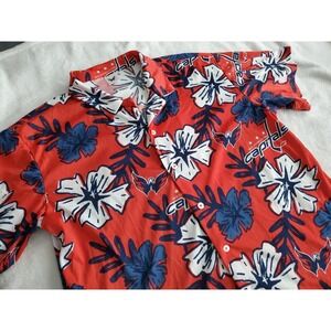 Washington Capitals Hawaiian Shirt SGA Size XL 3/22/24 Margaritaville Night